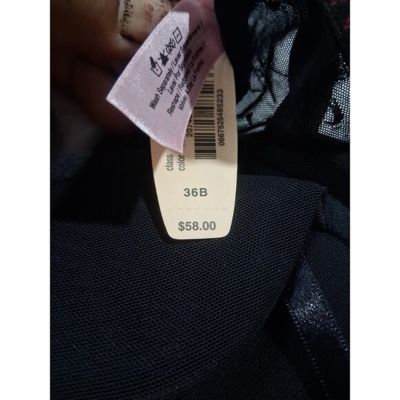 Y2K Victoria's Secret Babydoll Womens size 36B‎ Ruched Lace Garter Belt Lingerie - Picture 6 of 13